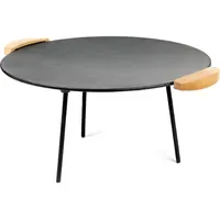 Wiltec Dutch Oven Grillplatte Ø 44 cm Gusseisen schwarz
