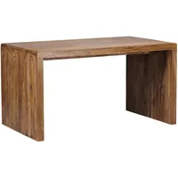 FineBuy Schreibtisch FineBuy Holz Massiv Sheesham Büro Arbeitszimmer Tisch