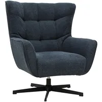 Miliboo Drehbarer Sessel Avery Samteffektstoff 82 x 94,5 x