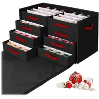 Relaxdays Aufbewahrungsbox Weihnachtskugel 73 x 40 x 36,5 cm