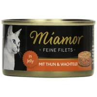 Miamor Feine Filets Thunfisch & Wachtelei 24 x 100