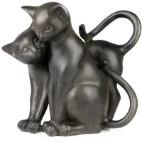 Moritz Dekofigur Figur Katze Kater Katzen Katzenpaar Polyresin Antik