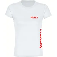 Multifanshop Damen T-Shirt - Österreich - Brust & Seite