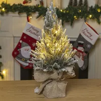 Gravidus 20 LED Weihnachtsbaum warmweiß Timer Batteriebetrieb Schneeoptik 45