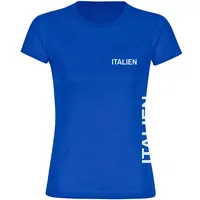 Multifanshop Damen T-Shirt - Italien - Brust & Seite
