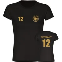 Multifanshop T-Shirt Damen Germany - Adler Retro Trikot 12
