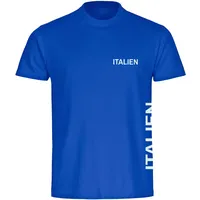 Multifanshop Herren T-Shirt - Italien - Brust & Seite