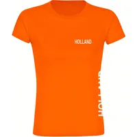 Multifanshop Damen T-Shirt - Holland - Brust & Seite