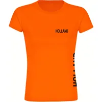Multifanshop Damen T-Shirt - Holland - Brust & Seite