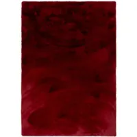 Pergamon Luxus Super Soft Fellteppich Plush Rot 140x180cm