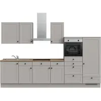 Nobilia Küchenzeile Cascada I 330 cm grau