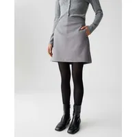 Opus Minirock in Veloursoptik Easy Grey, 38