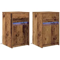 VidaXL Nachtschrank 38 x 34 x 61 cm Braun