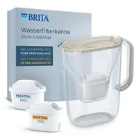 Brita Style Essential beige + 2 Maxtra Pro Wasserfilter