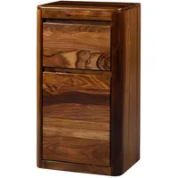 MASSIVMOEBEL24.DE Badkommode Sheesham 50x35x90 walnuss lackiert Toronto 317