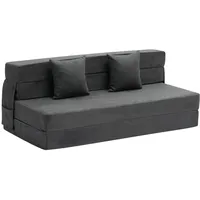 Vevor Klappsofa 206 x 154 x 15 cm Dunkelgrau