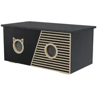 QLS Katzenhaus XXL 85x45x37,5 cm X 37,5 cm X