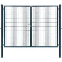 Arvotec Zaundoppeltür 300 x 200 cm Grau/Metall