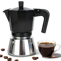 Romon Espressokocher Espressomaschine, Kaffeebereiter Aluminium Moka Pot Edelstahl für