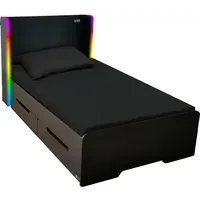 X Rocker Electra Gaming-Bett mit RGB-Beleuchtung - schwarz