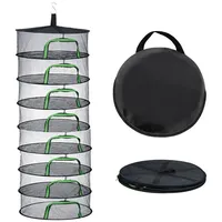 Relaxdays Faltbares Trockennetz Grün,Schwarz