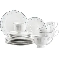 Mäser Lova Kaffeeservice 18-tlg. blau/weiß