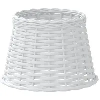 VidaXL Lampenschirm Weiß Ø25x17 cm Korbweide