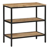 VidaXL Konsolentisch 70x35x70 cm Raues Massivholz Mango braun