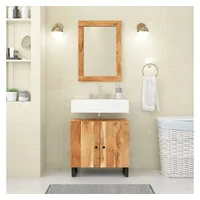 VidaXL Spiegel 70x50 cm Massivholz Akazie und Glas