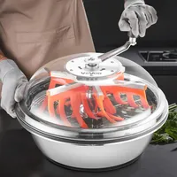 Vevor Erntemaschine Bowl, 42cm manuell, Bud Trimmer mit Edelstahlklingen,