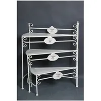 Hti-Living Blumentreppe Jardin 60 x 30 cm Weiß