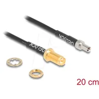 DeLock 90919 - RP-SMA Buchse TS-9 Stecker, RG-174, 20