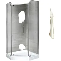 JV moebel JVmoebel Eckdusche mit Schiebetür 100 x 200