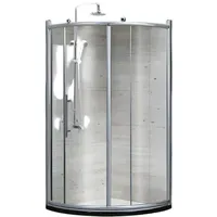 JV moebel Eckdusche mit Duschabtrennung 90 x 195 cm