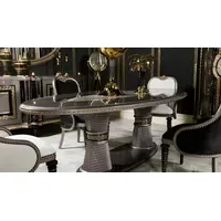 Aea Elegantes Esszimmer Set aus Holz mit Vitrine, und