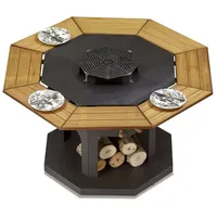 Aea Grilltisch 135 cm schwarz/braun