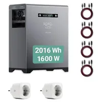 Xoro solar SPS 2155 Balkonkraftwerkspeicher 2 kWh Wechselrichter, Solarkabel