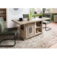 MASSIVMOEBEL24.DE Esstisch Mango 160x80x76 whitewash lackiert RAILWAY #313