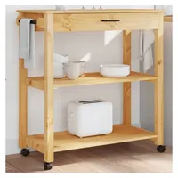 VidaXL Küchenwagen MONZA 84x40x90 cm Massivholz Kiefer