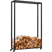 CLP Kaminholzregal Hilta Metall 100 x 25 x 150
