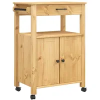 VidaXL Küchenwagen MONZA 60x40x90 cm Massivholz Kiefer