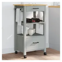 VidaXL Küchenwagen MONZA 48x40x90 cm Massivholz Kiefer