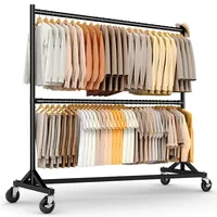 HoKeeper Garderobenständer Z-Ständer Schwarz