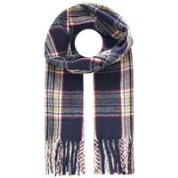 Zwillingsherz Schal "Kariert" mit Karo-Muster und Fransenabschlüssen