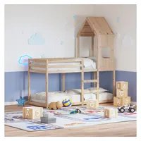 VidaXL Etagenbett 90 x 190 cm Kiefer massiv braun