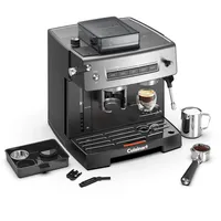 Cuisinart Espresso-Maschine mit Mahl-, Tamp- und Brühfunktion silber