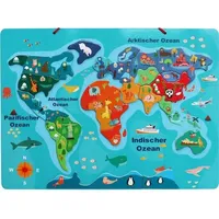 Vedes Magnet-Tier Weltkarte 40 x 30 cm