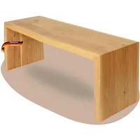 Deluke Holzbank Sitzbank EGON Eiche Massiv mit Baumkante Eichenbank