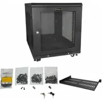 Startech StarTech.com RK1233BKM Rack 12U Freistehendes Gestell Schwarz