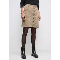 STREET ONE Cordrock mit Knopfleiste flowing beige 40 -